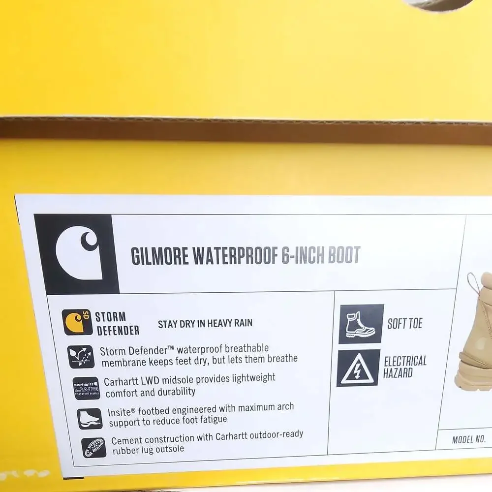 Carhartt Gilmore Waterproof Boots, Men Size 11